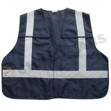 Chaleco de trabajo de seguridad de 5 puntos, chaleco reflectve, chaquetas reflectantes azules